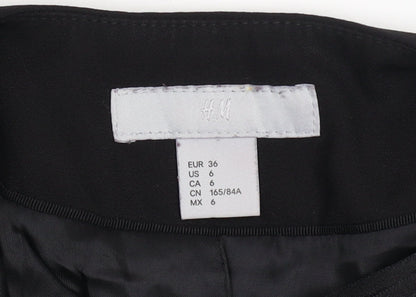 Womens UK Size 8 H&M Black Basic Jacket