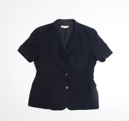 Womens UK Size 14 N&B Classic Blue Basic Jacket