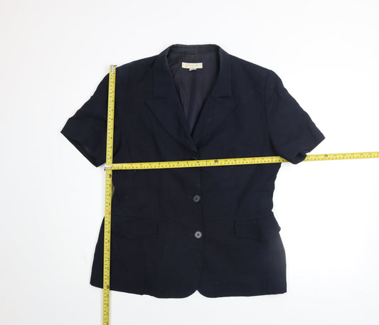 Womens UK Size 14 N&B Classic Blue Basic Jacket