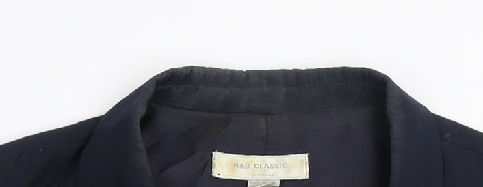 Womens UK Size 14 N&B Classic Blue Basic Jacket