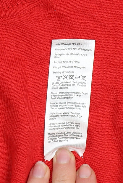 Womens UK Size 2XS Joules Red Pullover Jumper