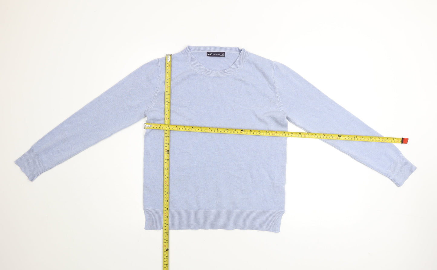 Womens UK Size 12 Marks and Spencer Blue Pullover Jumper