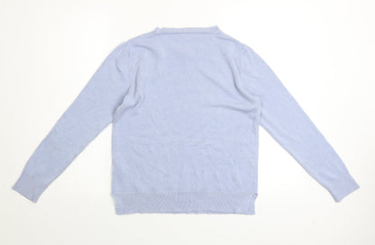 Womens UK Size 12 Marks and Spencer Blue Pullover Jumper