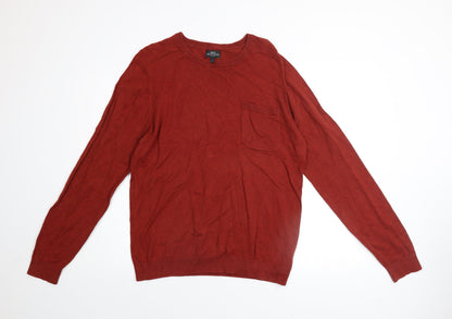 Mens UK Size L NEXT Red Pullover Jumper