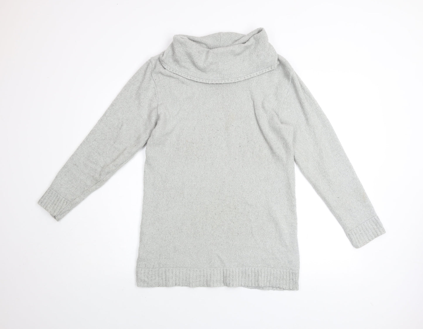 Lakeland Men Grey M Roll Neck Acrylic Knit Jumper Long Sleeve