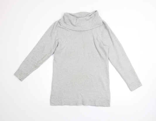 Lakeland Men Grey M Roll Neck Acrylic Knit Jumper Long Sleeve