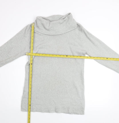 Lakeland Men Grey M Roll Neck Acrylic Knit Jumper Long Sleeve