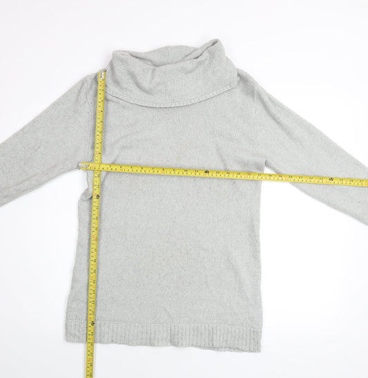 Lakeland Men Grey M Roll Neck Acrylic Knit Jumper Long Sleeve