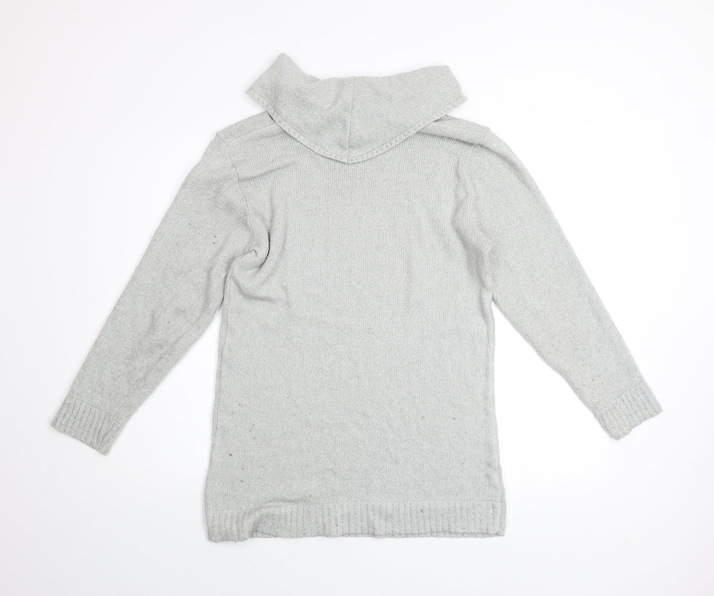 Lakeland Men Grey M Roll Neck Acrylic Knit Jumper Long Sleeve