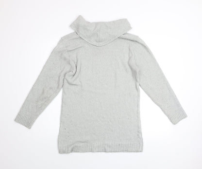 Lakeland Men Grey M Roll Neck Acrylic Knit Jumper Long Sleeve