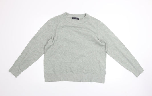 Marks and Spencer Men's Grey M Crew Neck Pullover Jumper