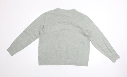 Marks and Spencer Men's Grey M Crew Neck Pullover Jumper