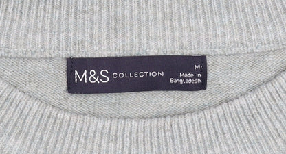 Marks and Spencer Men's Grey M Crew Neck Pullover Jumper