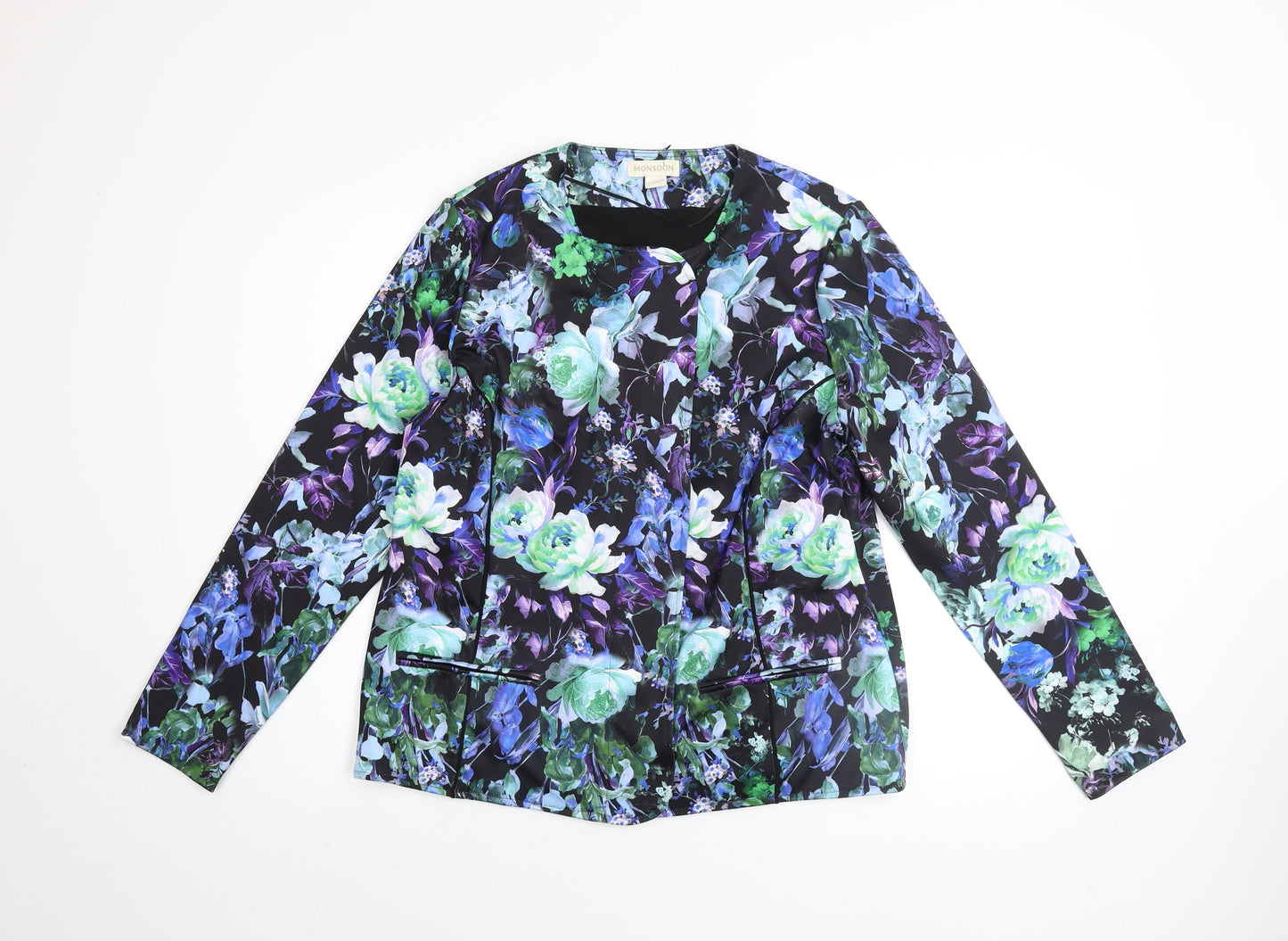 Womens UK Size 14 Monsoon Multicoloured Basic Jacket
