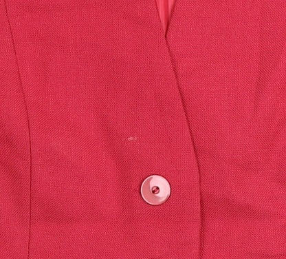 Classics First Avenue Womens Red Short Sleeve Blazer UK 12