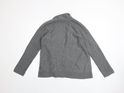Womens UK Size M Gap Grey Cardigan Jumper