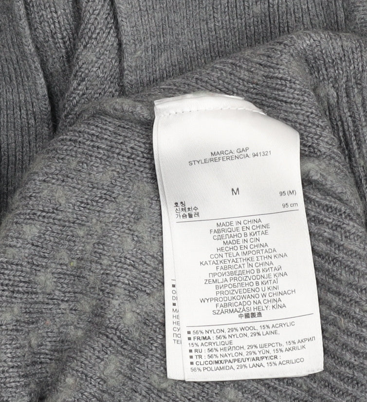 Womens UK Size M Gap Grey Cardigan Jumper