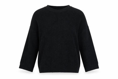 Womens UK Size M-L Pull & Bear Black Pullover Jumper