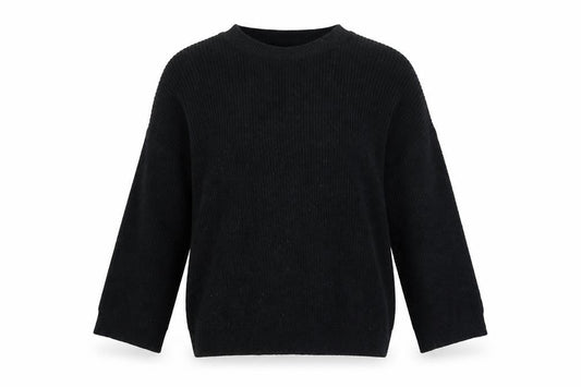 Womens UK Size M-L Pull & Bear Black Pullover Jumper