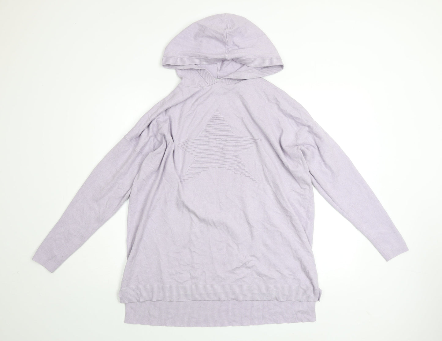 Womens UK Size S Amara Reya Purple Pullover Hoodie