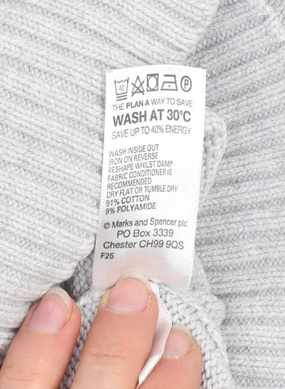 Womens UK Size 8 Marks and Spencer Grey Pullover Jumper