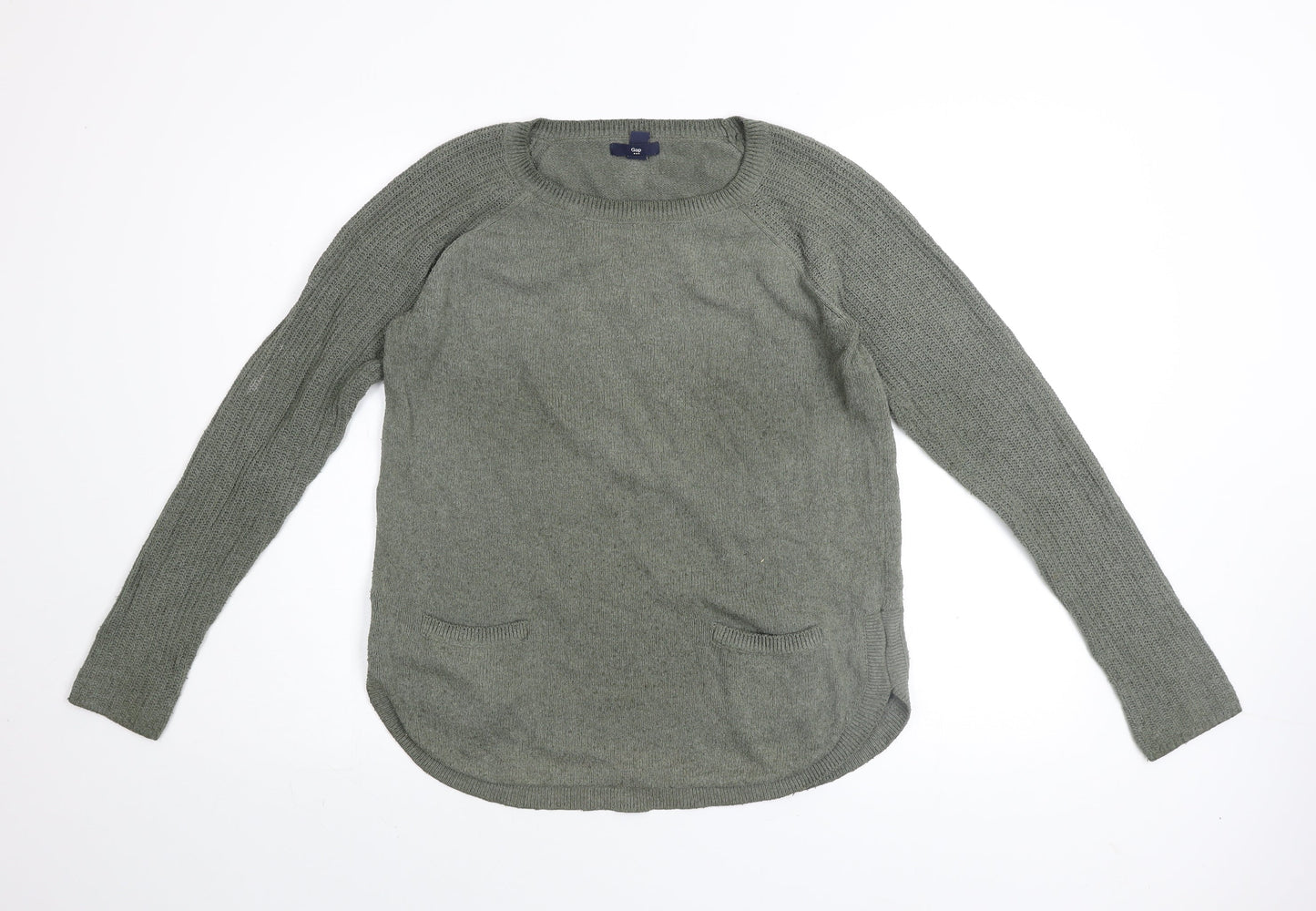 Womens UK Size M Gap Green Pullover Jumper