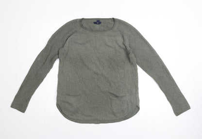 Womens UK Size M Gap Green Pullover Jumper
