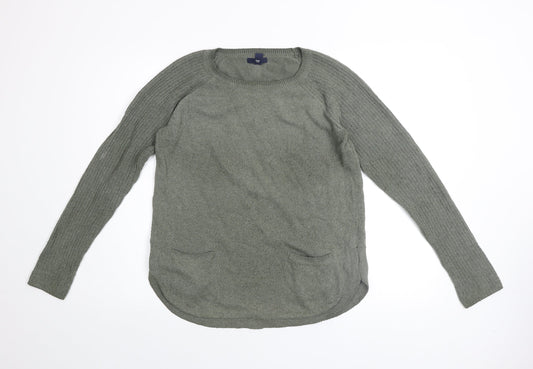 Womens UK Size M Gap Green Pullover Jumper