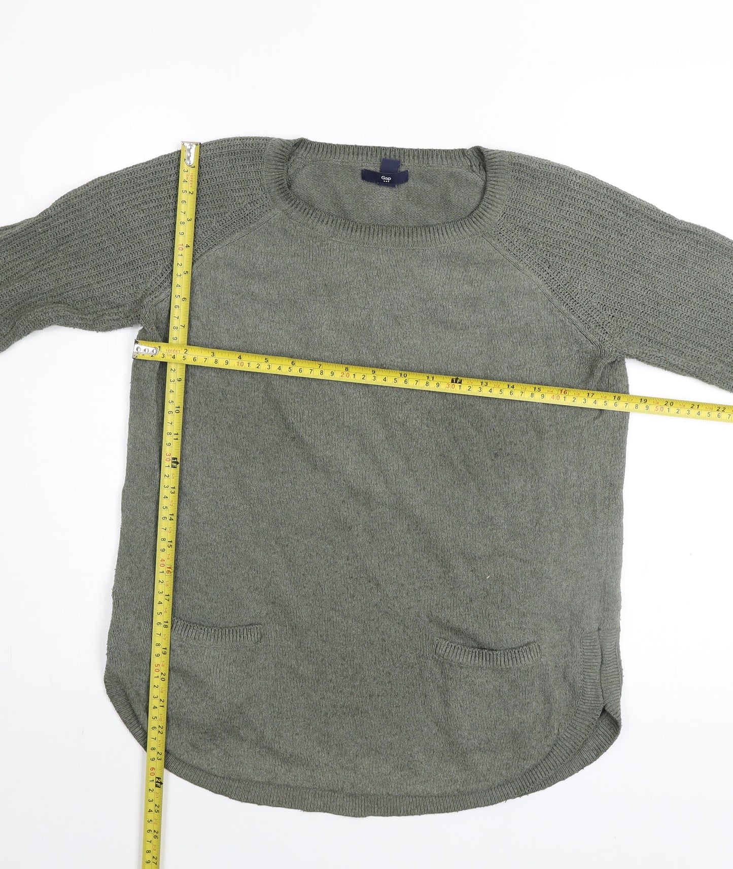 Womens UK Size M Gap Green Pullover Jumper