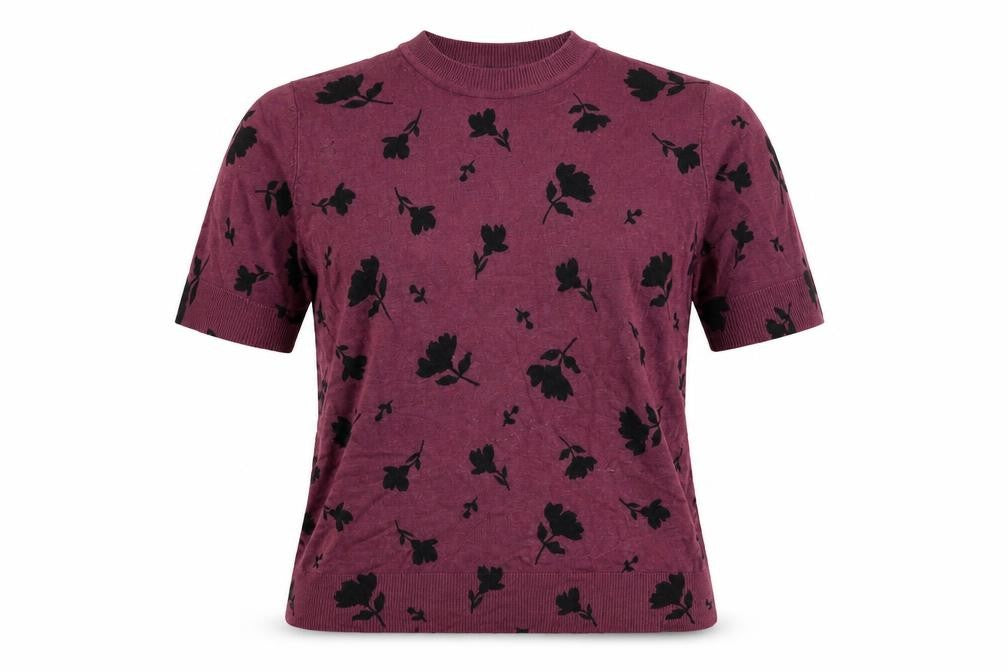 Womens UK Size 14 Marks and Spencer Purple Basic T-Shirt