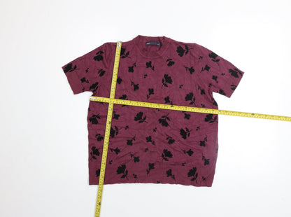 Womens UK Size 14 Marks and Spencer Purple Basic T-Shirt