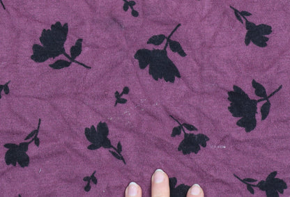 Womens UK Size 14 Marks and Spencer Purple Basic T-Shirt