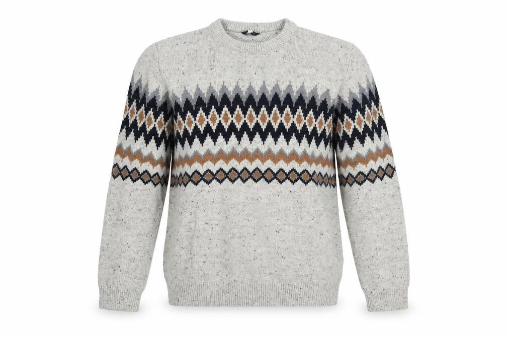 Mens UK Size L NEXT Beige Pullover Jumper