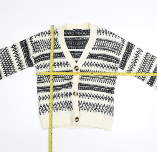 Womens UK Size XS Marks and Spencer Black Cardigan Jumper