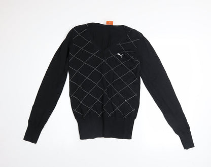 Womens UK Size 10 PUMA Black Pullover Jumper