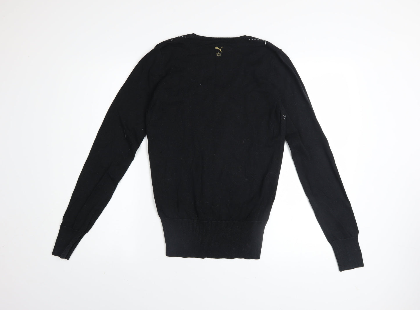 Womens UK Size 10 PUMA Black Pullover Jumper