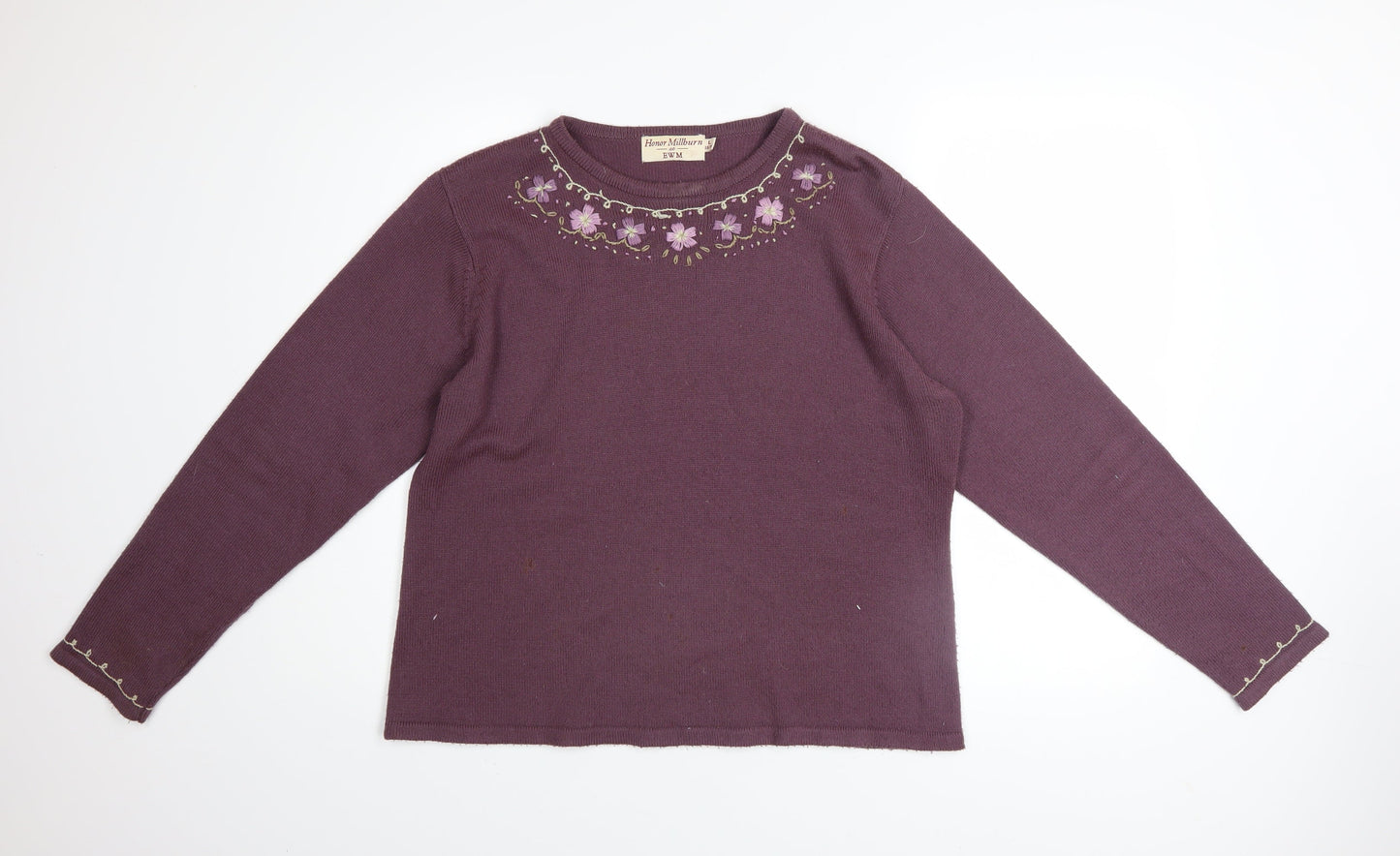 Womens UK Size 18/20 Honor Millburn at EWM Purple Pullover Jumper