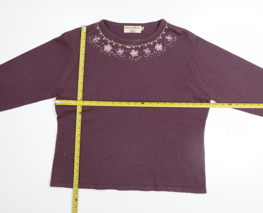 Womens UK Size 18/20 Honor Millburn at EWM Purple Pullover Jumper