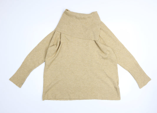 Womens UK Size 10 Topshop Beige Pullover Jumper