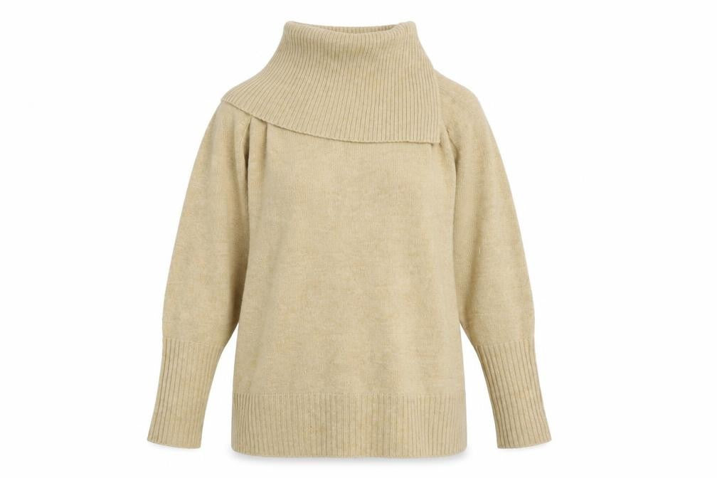 Womens UK Size 10 Topshop Beige Pullover Jumper