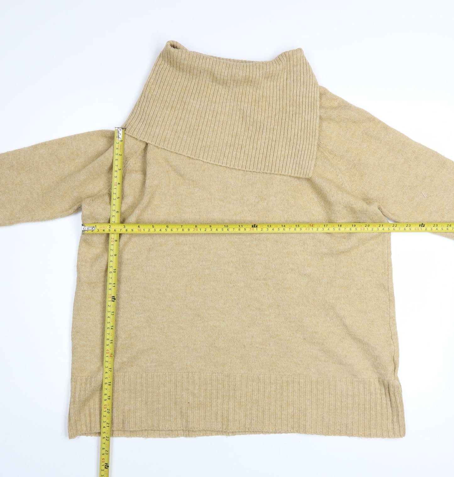 Womens UK Size 10 Topshop Beige Pullover Jumper