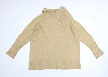 Womens UK Size 10 Topshop Beige Pullover Jumper