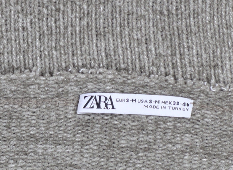 Womens UK Size 10 Zara Grey Pullover Jumper