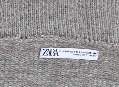 Womens UK Size 10 Zara Grey Pullover Jumper