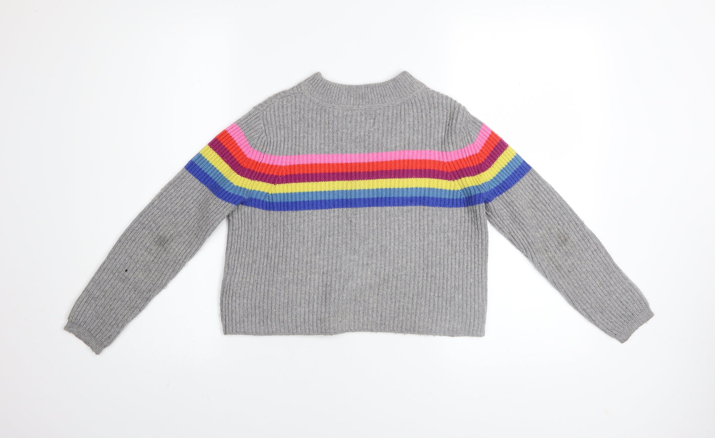 Girls UK Size 9-10 Years Johnnie B Grey Pullover Jumper