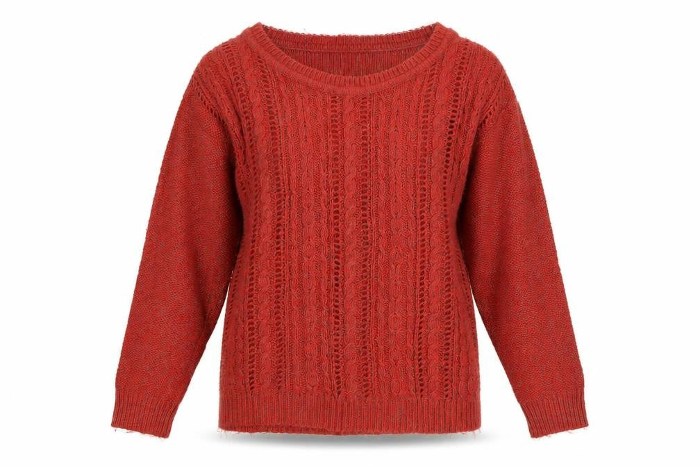 Womens UK Size L Oasis Red Pullover Jumper