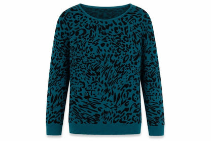 Womens UK Size 12 Soon Blue Pullover Jumper