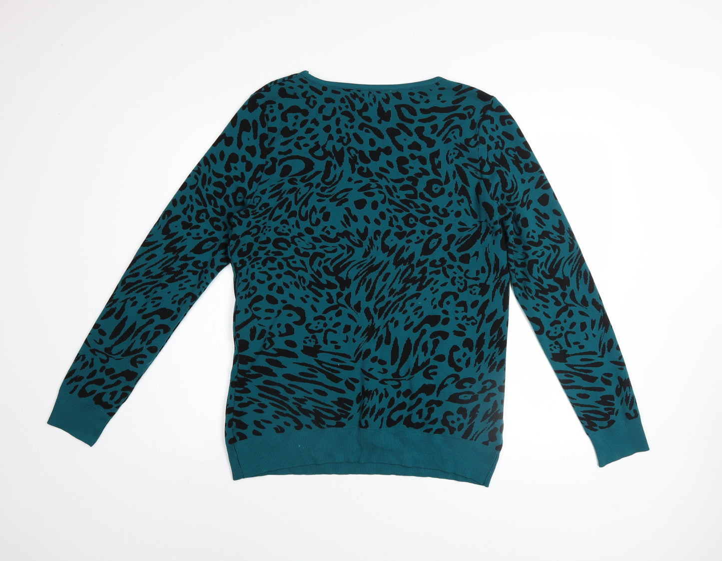 Womens UK Size 12 Soon Blue Pullover Jumper