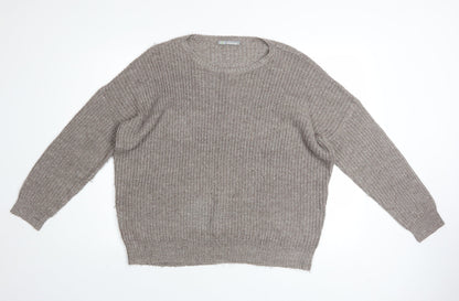 Womens UK Size 14 Marks and Spencer Beige Pullover Jumper