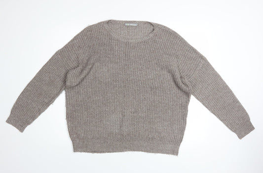 Womens UK Size 14 Marks and Spencer Beige Pullover Jumper